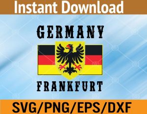Germany frankfurt svg, dxf,eps,png, Digital Download