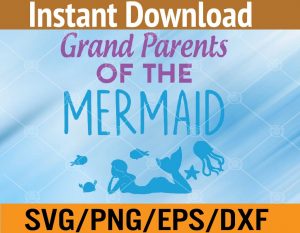 Grandparents of the mermaid svg, dxf,eps,png, Digital Download