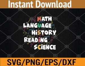 Math language history reading science svg, dxf,eps,png, Digital Download