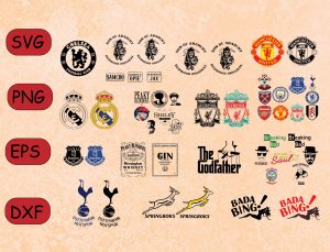 LOGOs of England's top football clubs SVG, PNG, EPS, DXF, Digital