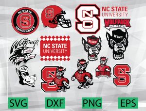 North Carolina State University Athletic bundle logo, svg, png, eps, dxf, NCAA logo