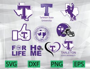 Tarleton State Texans, Tarleton state university bundle logo, svg, png, eps, dxf, NCAA logo