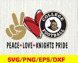 Peace love college teams sports logos #19