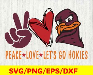 Peace love college teams sports logos #20