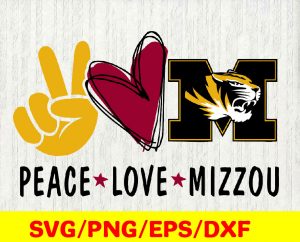 Peace love college teams sports logos #23