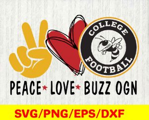 Peace love college teams sports logos #7