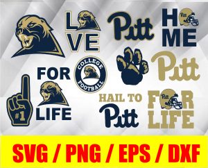 Pittsburgh Panthers bundle logo, svg, png, eps, dxf, NCAA logo