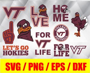 Virginia Tech Hokies bundle logo, svg, png, eps, dxf, NCAA logo