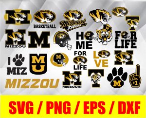 Missouri Tigers, bundle logo, svg, png, eps, dxf, NCAA logo