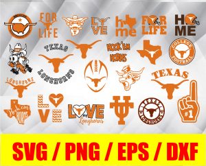 Texas Longhorns, Texas Longhorns bundle logo, svg, png, eps, dxf, NCAA logo