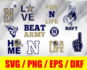 Navy Midshipmen bundle logo, svg, png, eps, dxf, NCAA logo