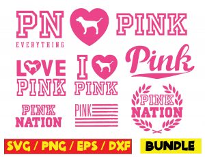 PINK LOVE SVG, PNG, EPS, DXF