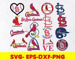 St Louis Cardinals logo, bundle logo, svg, png, eps, dxf