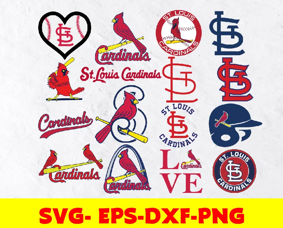 St Louis Cardinals logo, bundle logo, svg, png, eps, dxf – HUNGRYPNG.COM