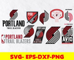 Portland Trail Blazers logo, bundle logo, svg, png, eps, dxf