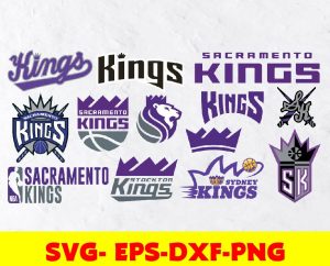 Sacramento Kings logo, bundle logo, svg, png, eps, dxf
