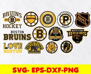 Boston BruinsSvg logo, bundle logo, svg, png, eps, dxf, Hockey Svg
