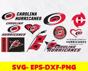 Carolina Hurricanes logo, bundle logo, svg, png, eps, dxf, Hockey Svg