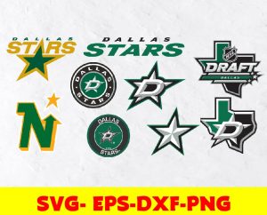 Dallas Stars logo, bundle logo, svg, png, eps, dxf, Hockey Svg