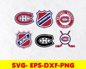 Montreal Canadiens logo, bundle logo, svg, png, eps, dxf, Hockey Svg