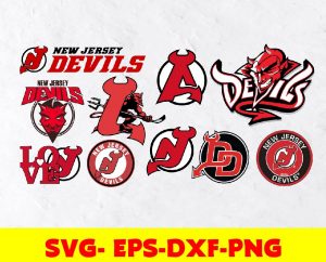 New Jersey Devils logo, bundle logo, svg, png, eps, dxf, Hockey Svg