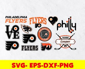 Philadelphia Flyers logo, bundle logo, svg, png, eps, dxf, Hockey Svg