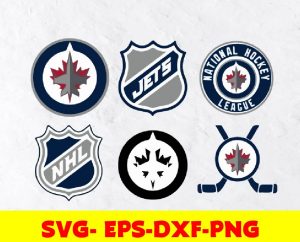 Winnipeg Jets logo, bundle logo, svg, png, eps, dxf, Hockey Svg