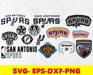 San Antonio Spurs logo, bundle logo, svg, png, eps, dxf