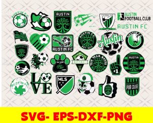 Austin FC  logo, bundle logo, svg, png, eps, dxf