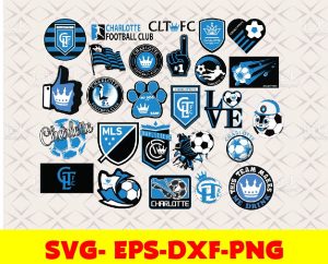 Charlotte FC  logo, bundle logo, svg, png, eps, dxf