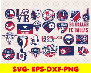 FC Dallas logo, bundle logo, svg, png, eps, dxf