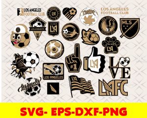 Los Angeles Football Club logo, bundle logo, svg, png, eps, dxf