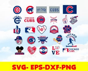 Chicago Cubs  logo, bundle logo, svg, png, eps, dxf 2