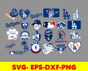 Los Angeles Dodgers  logo, bundle logo, svg, png, eps, dxf 2