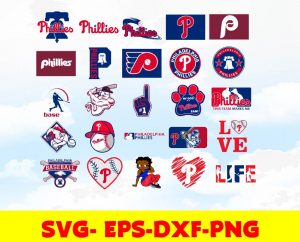 Philadelphia phillies logo, bundle logo, svg, png, eps, dxf 2