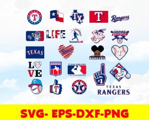 Texas Rangers logo, bundle logo, svg, png, eps, dxf 2