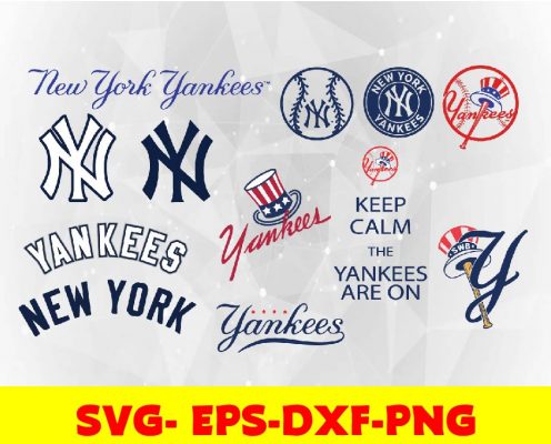 New York Yankees logo, bundle logo, svg, png, eps, dxf – HUNGRYPNG.COM