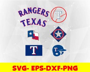 Texas Rangers logo, bundle logo, svg, png, eps, dxf