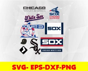 Chicago White SOX logo, bundle logo, svg, png, eps, dxf