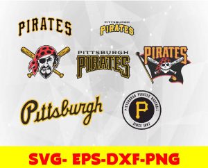 Pittsburgh Pirates logo, bundle logo, svg, png, eps, dxf