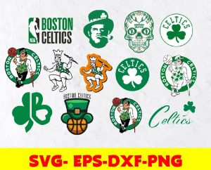 Boston Celtics logo, bundle logo, svg, png, eps, dxf