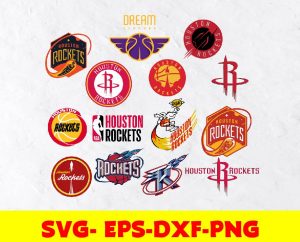 Houston Rockets logo, bundle logo, svg, png, eps, dxf