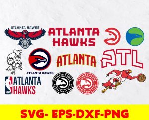 Atlanta Hawks logo, bundle logo, svg, png, eps, dxf
