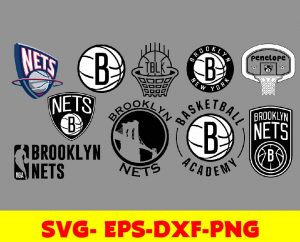 Brooklyn Nets logo, bundle logo, svg, png, eps, dxf