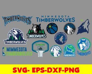 Minnesota Timberwolves logo, bundle logo, svg, png, eps, dxf