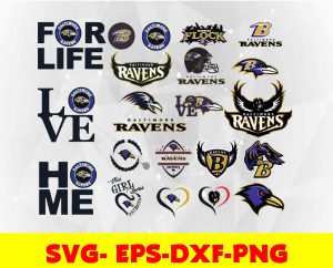Baltimore Ravens logo, bundle logo, svg, png, eps, dxf