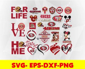 San Francisco 49ers logo, bundle logo, svg, png, eps, dxf