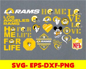 Los Angeles Rams logo, bundle logo, svg, png, eps, dxf