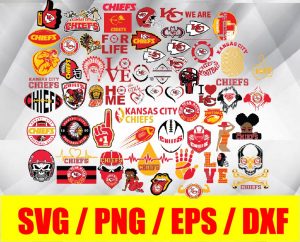 Kansas City Chiefs logo, bundle logo, svg, png, eps, dxf 2