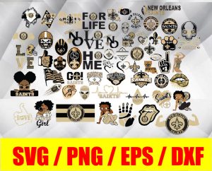 New Orleans Saints logo, bundle logo, svg, png, eps, dxf 2